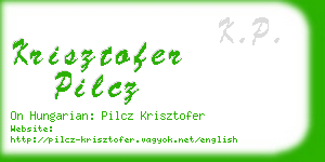 krisztofer pilcz business card